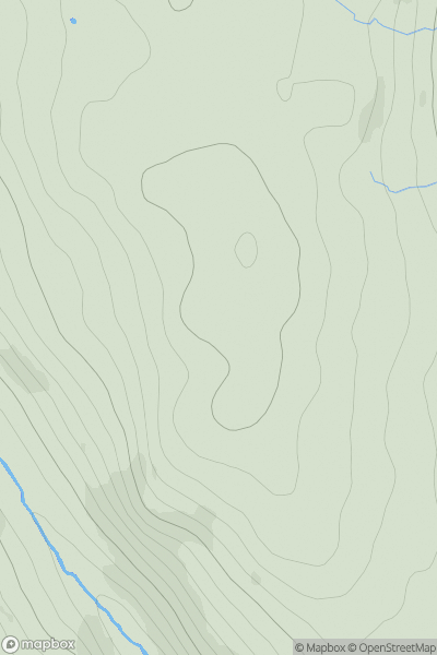Thumbnail image for Meallan Odhar [Loch Maree to Loch Broom] showing contour plot for surrounding peak